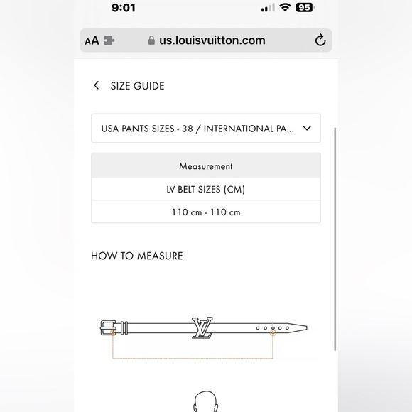 Louis Vuitton Black Epi Leather belt - Picture 10 of 12